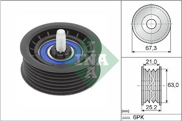 INA 532 0906 10 Idler Pulley 532090610: Buy near me in Poland at 2407.PL - Good price!