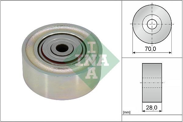 INA 532 0934 10 Rolka prowadząca paska wieloklinowego (napędowego) 532093410: Dobra cena w Polsce na 2407.PL - Kup Teraz!