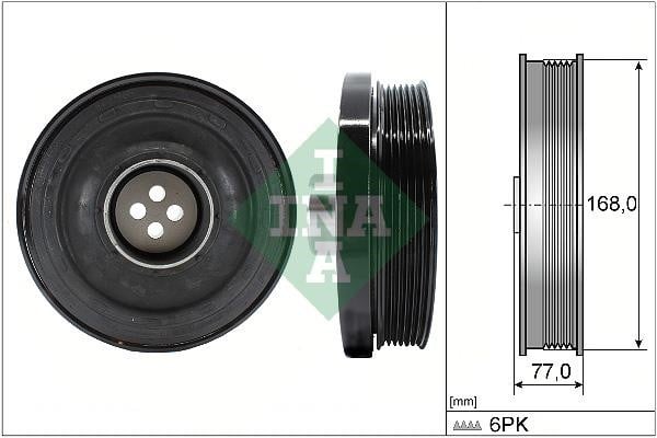 INA 544 0130 10 Pulley crankshaft 544013010: Buy near me in Poland at 2407.PL - Good price!