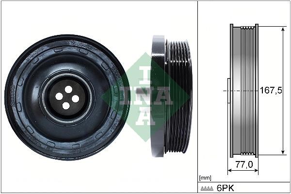 INA 544 0137 10 Pulley crankshaft 544013710: Buy near me in Poland at 2407.PL - Good price!