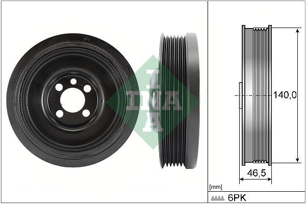 INA 544 0138 10 Pulley crankshaft 544013810: Buy near me in Poland at 2407.PL - Good price!