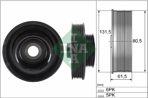 INA 544 0141 10 Pulley crankshaft 544014110: Buy near me in Poland at 2407.PL - Good price!