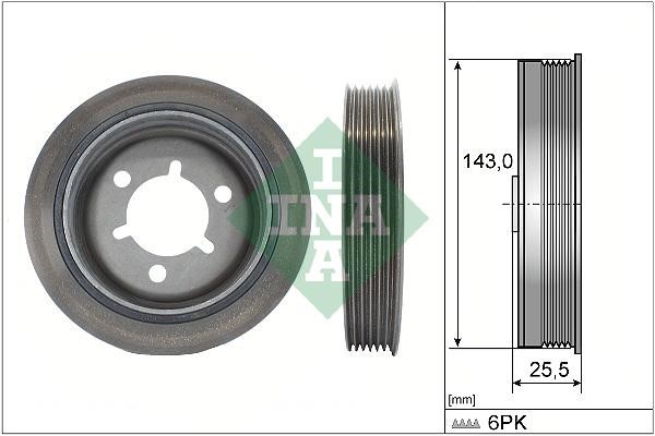 INA 544 0145 10 Pulley crankshaft 544014510: Buy near me in Poland at 2407.PL - Good price!