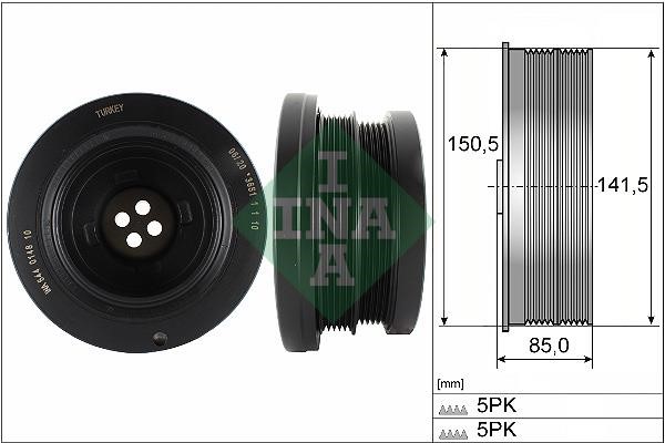 INA 544 0148 10 Pulley crankshaft 544014810: Buy near me at 2407.PL in Poland at an Affordable price!