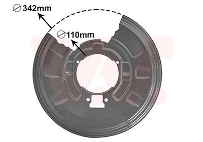 Van Wezel 0649374 Brake dust shield 0649374: Buy near me in Poland at 2407.PL - Good price!