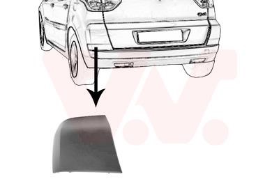 Van Wezel 0972553 Trim rear bumper left 0972553: Buy near me at 2407.PL in Poland at an Affordable price!