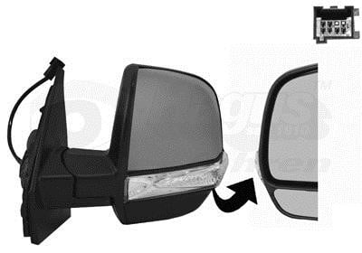  1638817 Rearview mirror external left 1638817: Buy near me in Poland at 2407.PL - Good price!