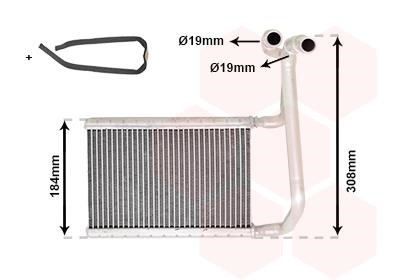 Van Wezel 18006645 Heat exchanger, interior heating 18006645: Buy near me in Poland at 2407.PL - Good price!