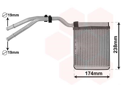 Van Wezel 18016700 Радіатор опалювача салону 18016700: Приваблива ціна - Купити у Польщі на 2407.PL!