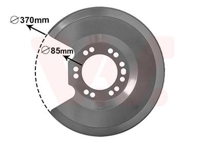 Van Wezel 1828373 Brake dust shield 1828373: Buy near me in Poland at 2407.PL - Good price!