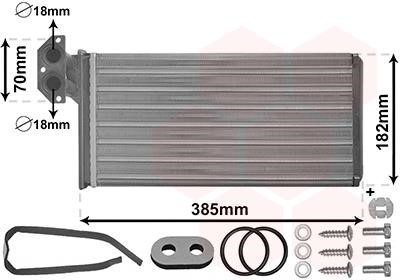 Van Wezel 30016701 Радиатор отопителя салона 30016701: Отличная цена - Купить в Польше на 2407.PL!