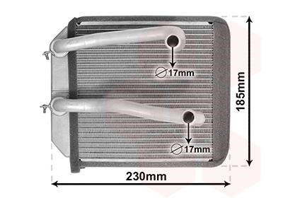 Van Wezel 32006260 Heat exchanger, interior heating 32006260: Buy near me in Poland at 2407.PL - Good price!