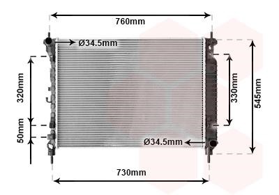 Van Wezel 37012706 Radiator, engine cooling 37012706: Buy near me at 2407.PL in Poland at an Affordable price!
