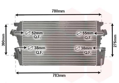 Van Wezel 37014706 Intercooler, charger 37014706: Buy near me in Poland at 2407.PL - Good price!