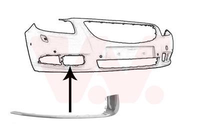 Van Wezel 3850582 Trim front bumper right 3850582: Buy near me in Poland at 2407.PL - Good price!