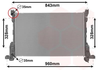 Van Wezel 43002623 Радиатор охлаждения двигателя 43002623: Отличная цена - Купить в Польше на 2407.PL!