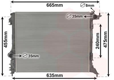 Van Wezel 43012709 Радиатор охлаждения двигателя 43012709: Отличная цена - Купить в Польше на 2407.PL!