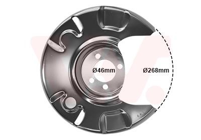 Van Wezel 5812373 Кожух гальмівного диска 5812373: Приваблива ціна - Купити у Польщі на 2407.PL!