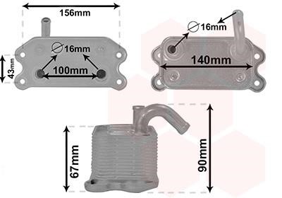 Van Wezel 59013702 Oil cooler 59013702: Buy near me in Poland at 2407.PL - Good price!