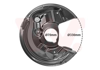 Van Wezel 7606373 Osłona tarczy hamulcowej 7606373: Dobra cena w Polsce na 2407.PL - Kup Teraz!