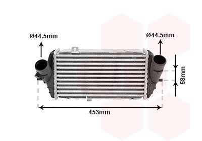 Van Wezel 82014711 Chłodnica powietrza doładowującego (intercooler) 82014711: Dobra cena w Polsce na 2407.PL - Kup Teraz!