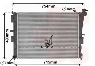 Van Wezel 83002269 Radiator, engine cooling 83002269: Buy near me in Poland at 2407.PL - Good price!