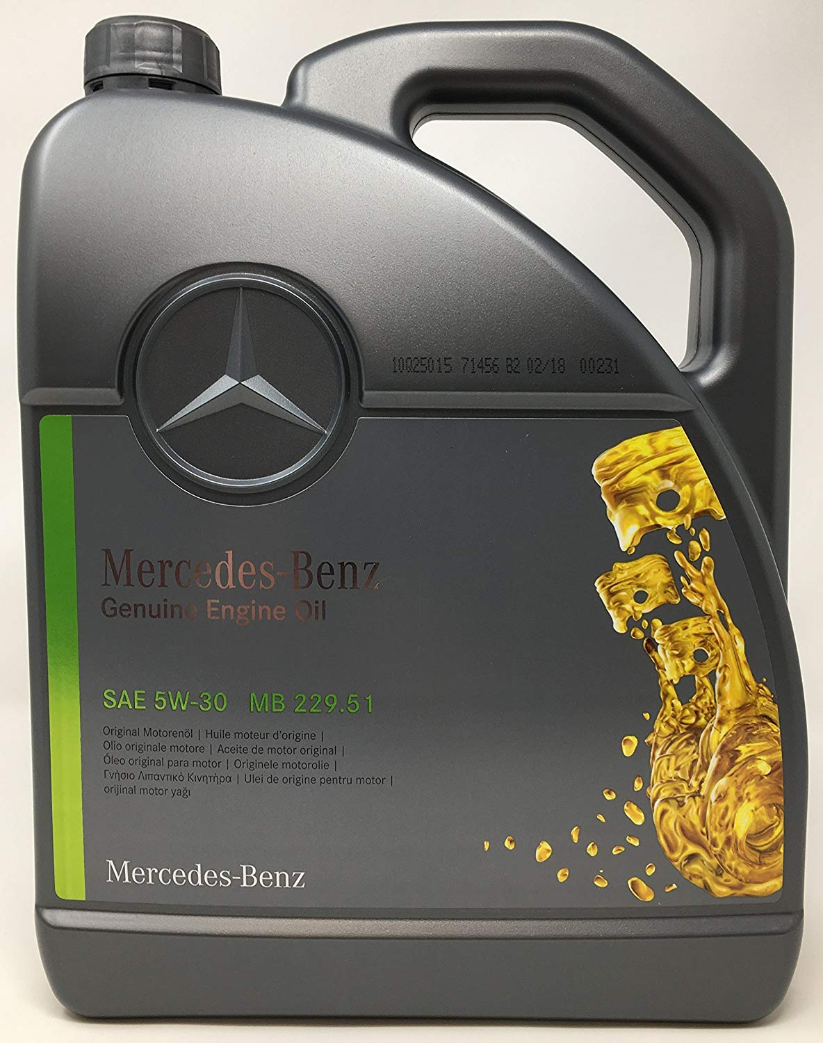 Mercedes A 000 989 97 01 BAA4 Моторное масло Mercedes Genuine Engine Oil 5W-30, 5л A0009899701BAA4: Отличная цена - Купить в Польше на 2407.PL!