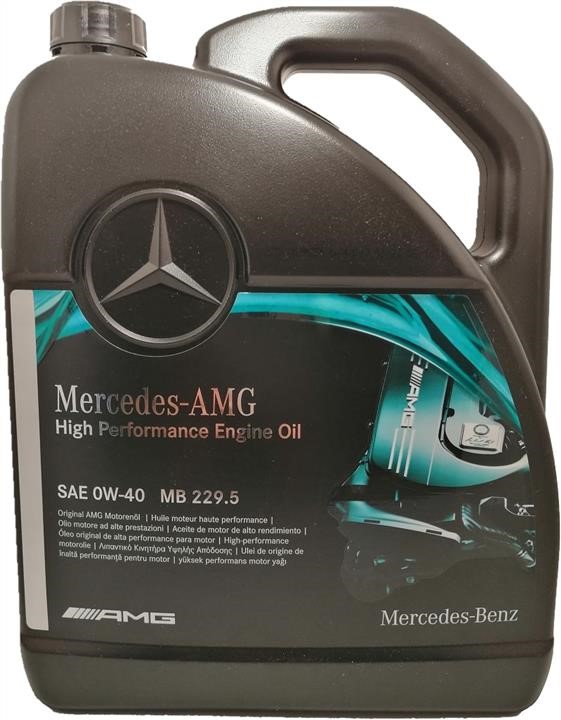 Mercedes A 000 989 93 02 13 ACCE Моторна олива Mercedes High Performance 0W-40, 5л A000989930213ACCE: Приваблива ціна - Купити у Польщі на 2407.PL!