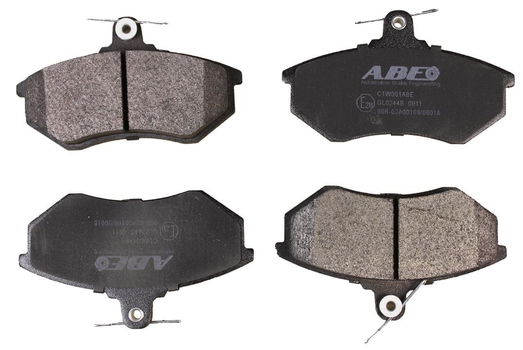 ABE C1W001ABE Front disc brake pads, set C1W001ABE: Buy near me in Poland at 2407.PL - Good price!