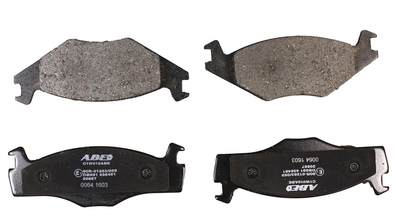 ABE C1W010ABE Front disc brake pads, set C1W010ABE: Buy near me at 2407.PL in Poland at an Affordable price!