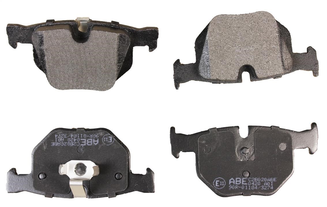 ABE C2B020ABE Rear disc brake pads, set C2B020ABE: Buy near me in Poland at 2407.PL - Good price!