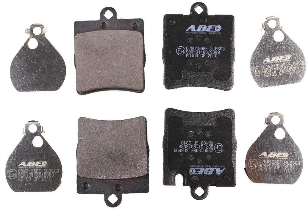 ABE C2M019ABE Rear disc brake pads, set C2M019ABE: Buy near me in Poland at 2407.PL - Good price!
