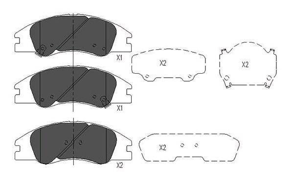 Q-TOP QF0622 Front disc brake pads, set QF0622: Buy near me in Poland at 2407.PL - Good price!