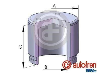Autofren D025773 Rear brake caliper piston D025773: Buy near me at 2407.PL in Poland at an Affordable price!