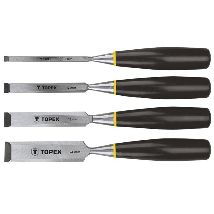 Topex 09A310 Wood chisel 4pcs.set (6,12,18,24mm) - plastic handle 09A310: Buy near me in Poland at 2407.PL - Good price!