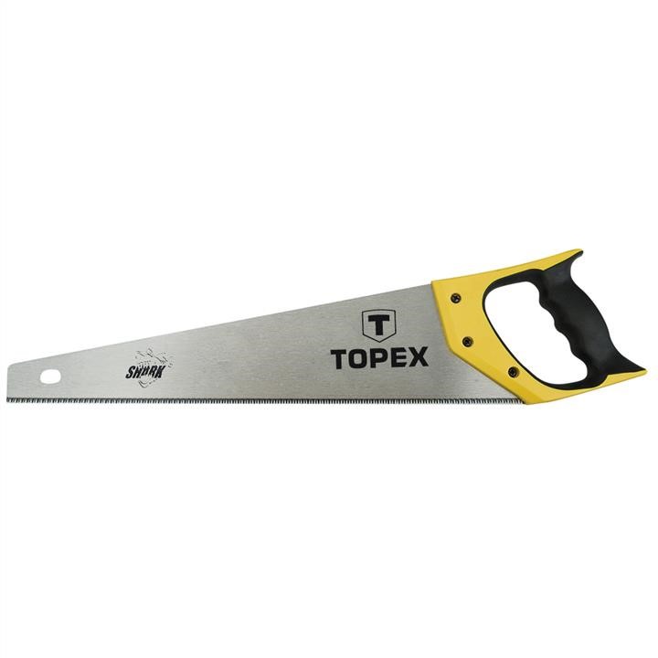 Topex 10A442 Hand saw 400mm, "Shark", 11TPI, 3 sides sharpened hardened teeth, bimaterial handle 10A442: Buy near me in Poland at 2407.PL - Good price!