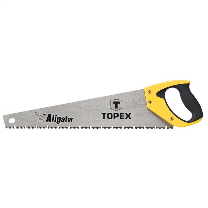Topex 10A446 Hand saw 450mm, "Aligator", 3 sides sharpened teeth, hardened teeth 10A446: Buy near me in Poland at 2407.PL - Good price!