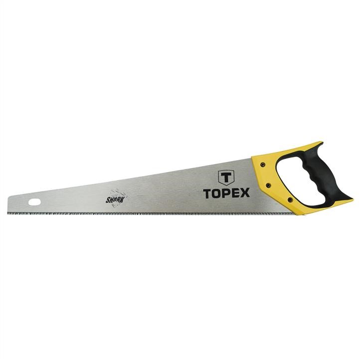Topex 10A452 Hand saw 500mm, "Shark", 11TPI, 3 sides sharpened hardened teeth, bimaterial handle 10A452: Buy near me in Poland at 2407.PL - Good price!