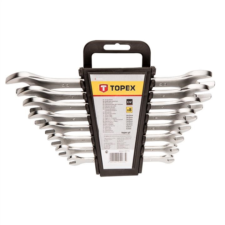 Topex 35D656 Double open end spanner set 8 pcs, 6-22mm CV 35D656: Buy near me in Poland at 2407.PL - Good price!