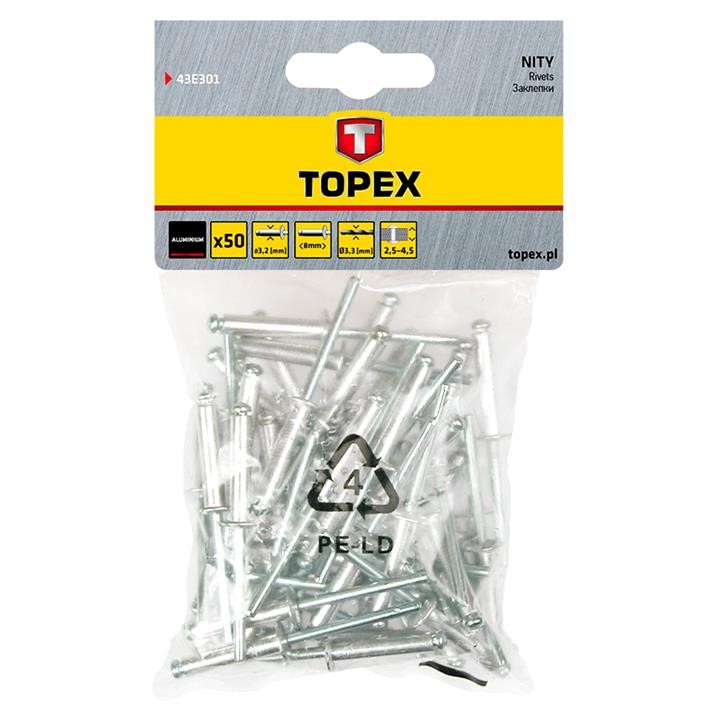 Topex 43E301 Nity aluminiowe 3.2 x 8 mm, 50 szt. 43E301: Dobra cena w Polsce na 2407.PL - Kup Teraz!