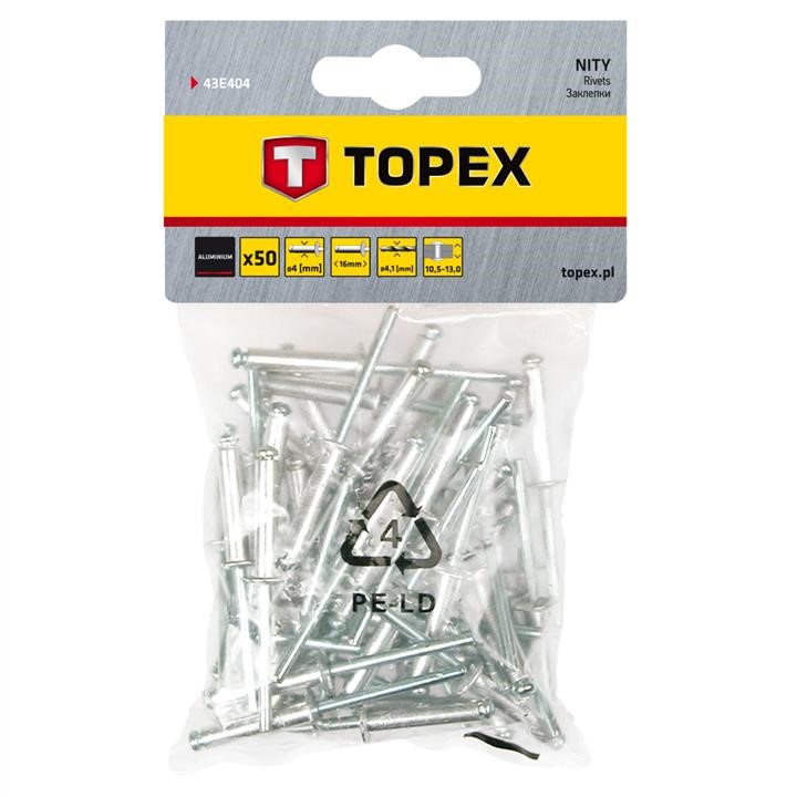 Topex 43E404 Nity aluminiowe 4.0 x 16 mm, 50 szt. 43E404: Dobra cena w Polsce na 2407.PL - Kup Teraz!