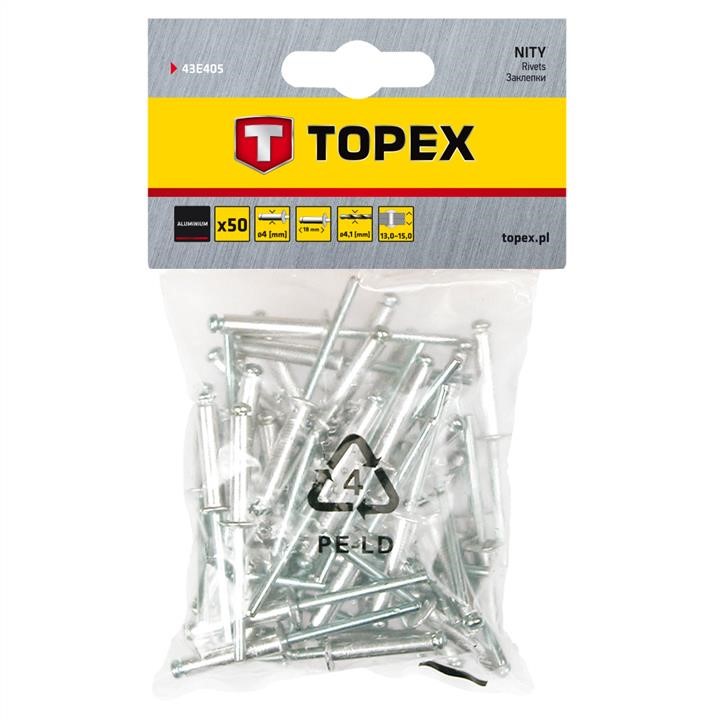 Topex 43E405 Nity aluminiowe 4.0 x 18 mm, 50 szt. 43E405: Dobra cena w Polsce na 2407.PL - Kup Teraz!