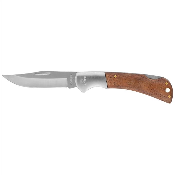 Topex 98Z007 Pocket knife, blade 80mm, stainless steel, wooden handle 98Z007: Buy near me in Poland at 2407.PL - Good price!
