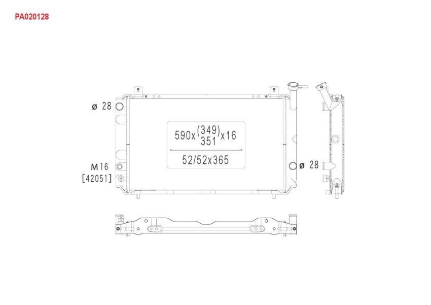 Koyorad PA020128 Chłodnica, układ chłodzenia silnika PA020128: Dobra cena w Polsce na 2407.PL - Kup Teraz!
