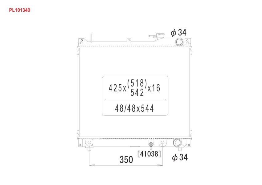 Koyorad PL101340 Радіатор охолодження двигуна PL101340: Приваблива ціна - Купити у Польщі на 2407.PL!