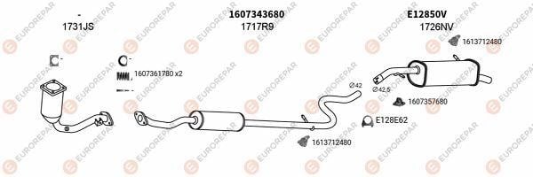 Eurorepar 100523 Muffler assy 100523: Buy near me at 2407.PL in Poland at an Affordable price!