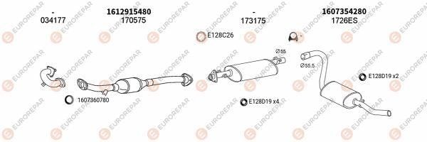 Eurorepar 101922 Muffler assy 101922: Buy near me at 2407.PL in Poland at an Affordable price!