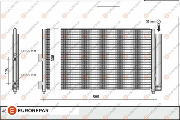 Eurorepar 1610159380 Cooler Module 1610159380: Buy near me in Poland at 2407.PL - Good price!