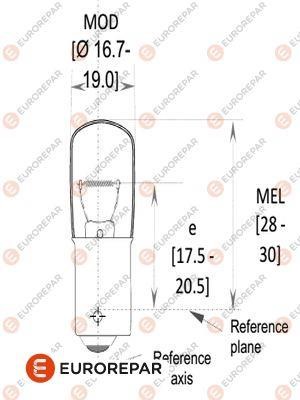 Eurorepar 1616431080 Glow bulb R5W 12V 5W BA15s 1616431080: Buy near me at 2407.PL in Poland at an Affordable price!