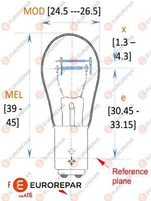 Eurorepar 1616431380 Glow bulb P21/5W 12V 21/5W 1616431380: Buy near me in Poland at 2407.PL - Good price!